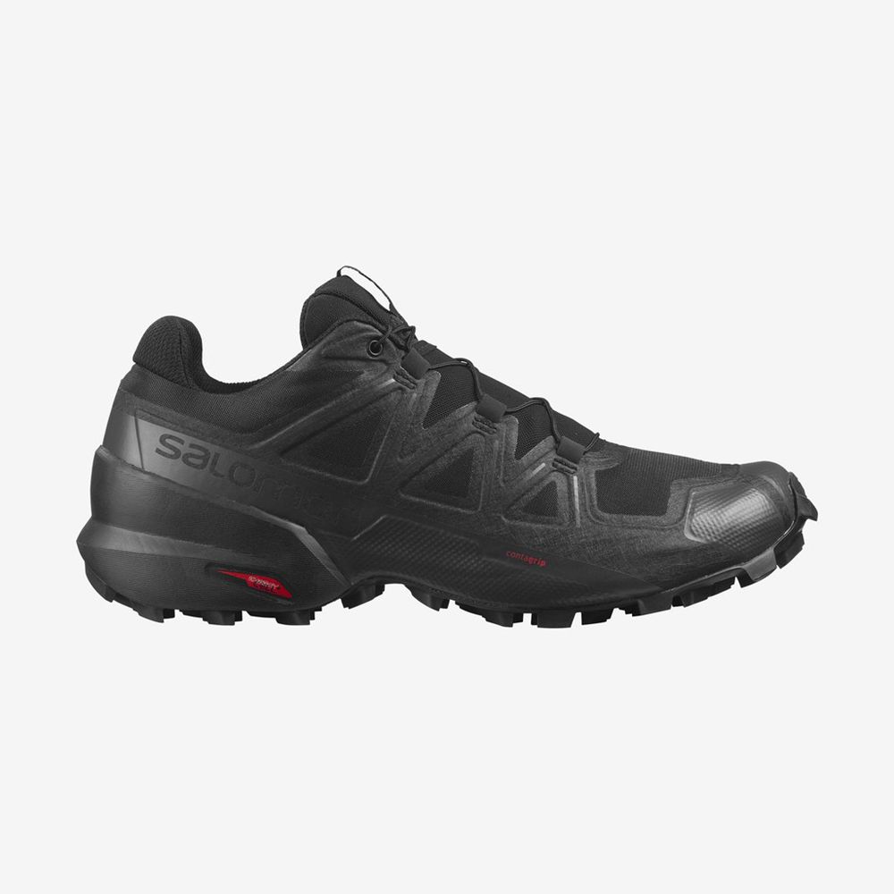 SALOMON UK SPEEDCROSS 5 - Mens Trail Running Shoes Black,AGON86197